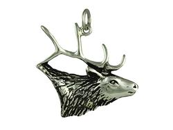Bugling Elk Pendant Sterling Silver